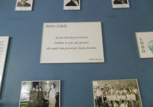 Na ścianie zawieszone motto szkoły 2