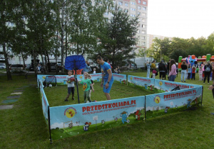 Strefa sportowej przedszkoliady.