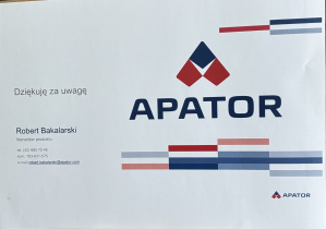 Logo firmy "Apator".